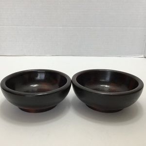 Mountain Woods Small Mahogany Finish Bowls